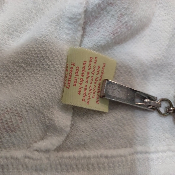 Coral Bay Ladies Zip Up Petite Hoodie White - Picture 9 of 14